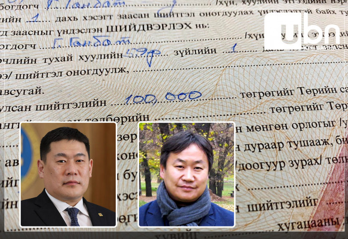 Иргэн Г.Ганбат Ерөнхий сайд Л.Оюун-Эрдэнийн нэр төрд халдсан гэх үндслэлээр торгуулжээ