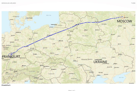 МИАТ: Манай нислэг Украины агаарын хил орчмын бүсээс алслагдсан зайд үйлдэгддэг