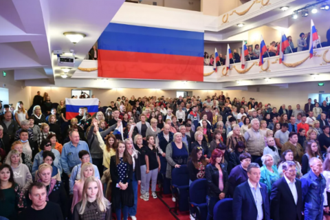 БНДУ, БНЛАУ, Запорожье, Херсон мужуудад ОХУ-ын бүрэлдэхүүнд орох талаар нийтийн санал асуулга болж байна