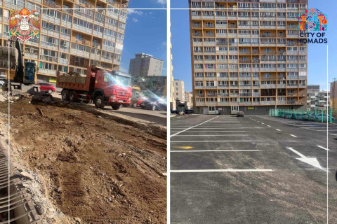 Ахмадын эмнэлгийн урд талд зөвшөөрөлгүй барьсан 35 гараашийг буулган автомашины зогсоол байгуулгав