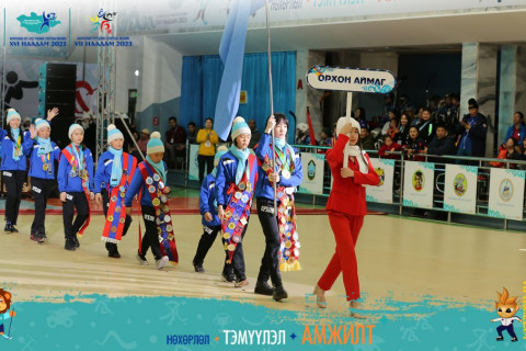 Өвлийн спортын  хоёр  наадмын бамбар Орхон аймагт аслаа