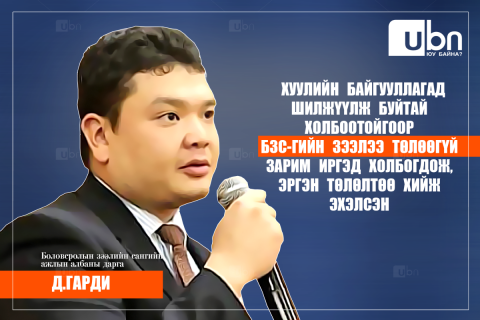 Д.Гарди: Хуулийн байгууллагад шилжүүлж буйтай холбоотойгоор БЗС-гийн зээлээ төлөөгүй зарим иргэд холбогдож, эргэн төлөлтөө хийж эхэлсэн