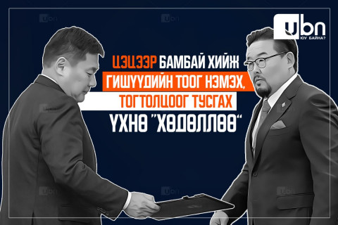 Цэцээр бамбай хийж гишүүдийн тоог нэмж, тогтолцоог тусгасан ҮХНӨ “хөдөллөө”