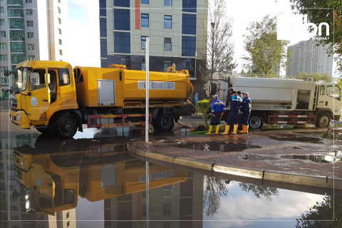 Цахилгааны щит нь усанд автсан байрнуудын усыг соруулж дууссаны дараа тог залгана