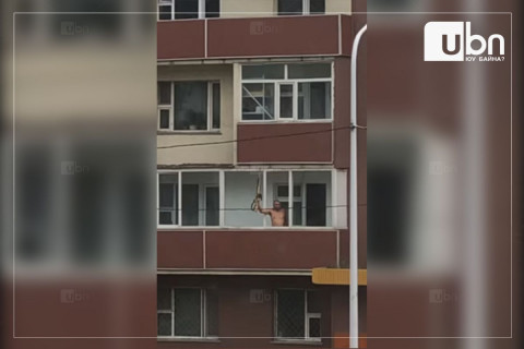 ЦЕГ: Байрны цонхоор буугаар буудсан иргэний үйлдлийг таслан зогсоож, саатуулан шалгаж байна