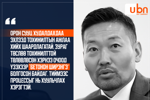 Х.Ганхуяг: Барилга орон сууцыг зураг төслийн дагуу хийх процессыг хуульчлах шаардлагатай