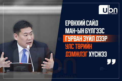 Ерөнхий сайд МАН-ын бүлгээс гурван зүйл дээр УЛС ТӨРИЙН ДЭМЖЛЭГ хүсжээ