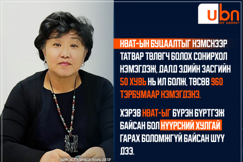 Л.Оюун: НӨАТ-ын урамшууллыг нэмснээр далд эдийн засаг ил болж, төсвийн орлого нэмэгдэнэ