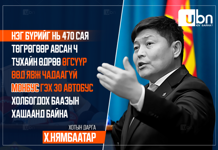 Х.Нямбаатар: Нэг бүрийг нь 470 сая төгрөгөөр авсан ч тухайн өдрөө өгсүүр явж чадаагүй Монбус гэх 30 автобус баазын хашаанд байна