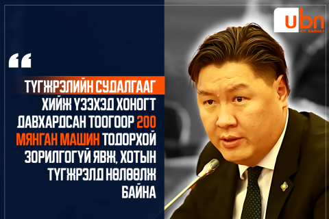 О.Содбилэг: Түгжрэлийн судалгааг хийж үзэхэд хоногт давхардсан тоогоор 200 мянган машин тодорхой зорилгогүй явж, хотын түгжрэлд нөлөөлж байна