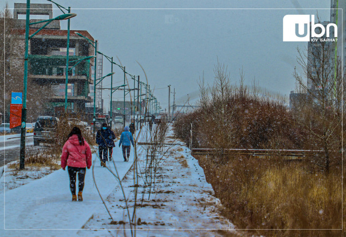 Улаанбаатарт багавтар үүлтэй, -16 хэмийн хүйтэн