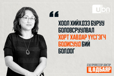  Ц.Одбаяр: Хоол хийхдээ буруу боловсруулвал хорт хавдар үүсгэгч бодисууд бий болдог