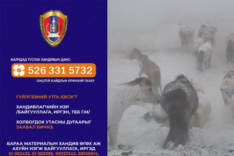 УОК: Хандивын аяны хүрээнд 1 тэрбум төгрөгийн бэлэн мөнгө болон 500 сая төгрөгийн бараа материал ирсэн байна