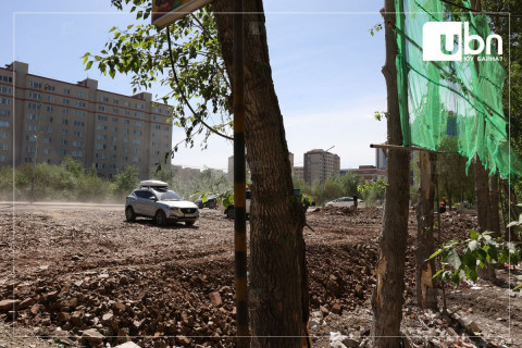 Үндэсний шинэ номын сангийн дэргэд баригдаж байсан барилгын каркасыг нурааж дууслаа