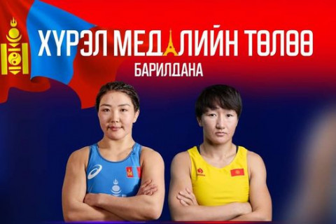 П.Орхон ХҮРЭЛ медалийн төлөө Киргизстаны бөхтэй барилдана