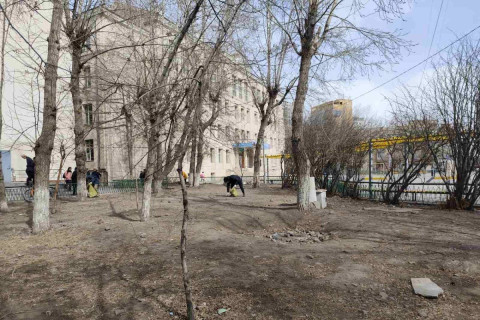 Анкарагийн гудамжийг цэвэрлэжээ