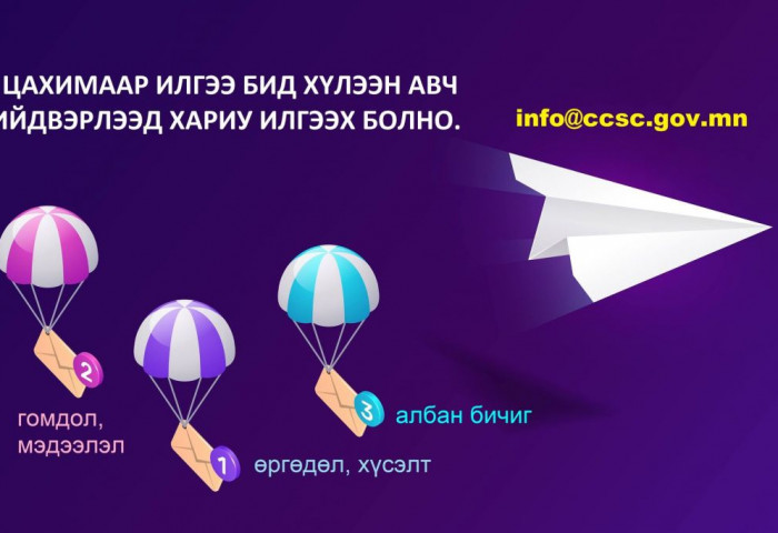 Иргэд байгууллагын албан бичиг, өргөдөл, мэдээллийг цахимаар хүлээн авч шийдвэрлэж байна