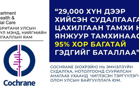 Английн ЭМЯ: Цахилгаан тамхи нь янжуураас 95 хувь хор багатай