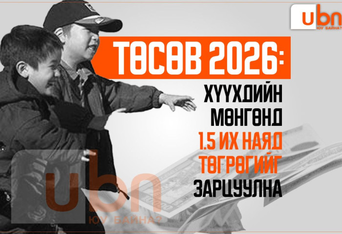 ТӨСӨВ 2026: Хүүхдийн мөнгөнд 1.5 ИХ НАЯД төгрөгийг зарцуулна