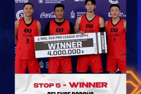 MGL 3x3 Pro League-ийн аваргаар Сэлэнгэ Бодонс баг тодорлоо