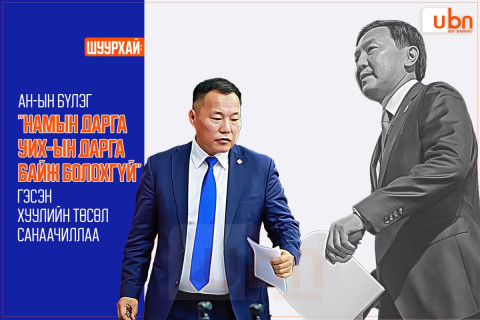ШУУРХАЙ: АН-ын бүлэг “Намын дарга УИХ-ын дарга байж болохгүй“ гэсэн хуулийн төсөл санаачиллаа